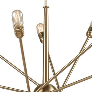 Delphine 38'' Wide 14-Light Chandelier - Satin Brass 2