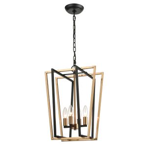 Bridgette 14'' Wide 4-Light Pendant - Matte Black 1