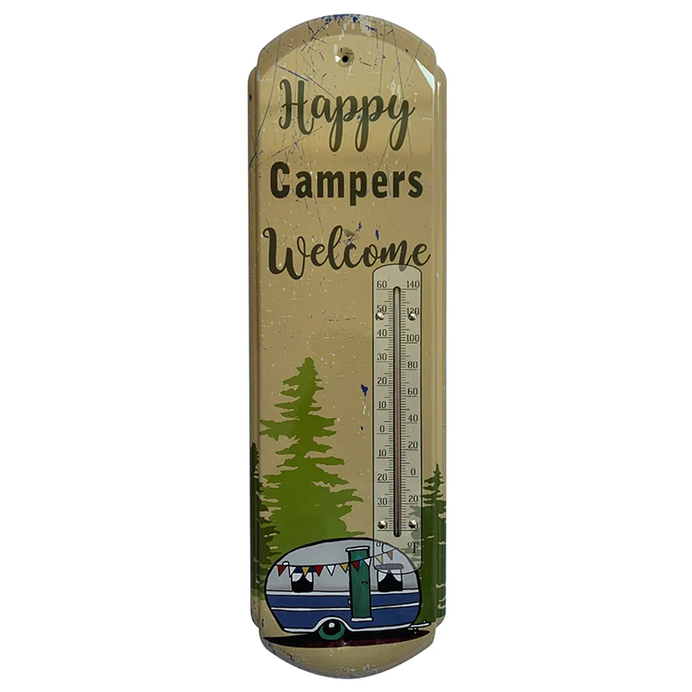 17-1/2" HAPPY CAMPER'S THERMOMETER