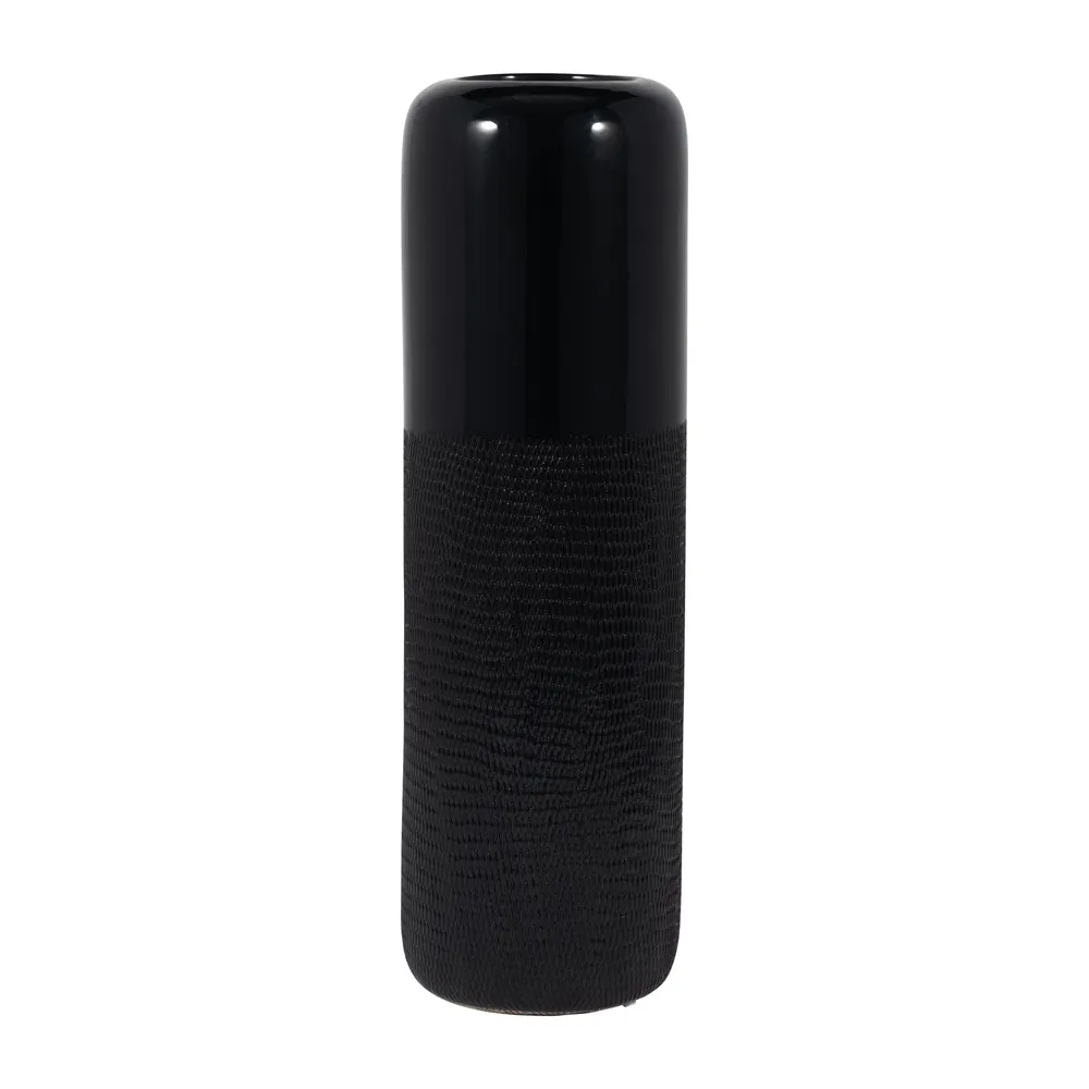 BECKHAVEN BLACK VASE 18 (IN)