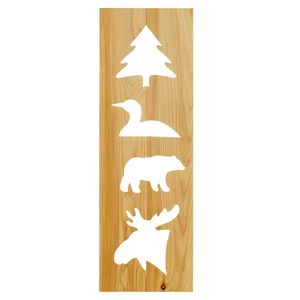 Cedar Cut-out Log Side Chair - Coffee - Bear 3