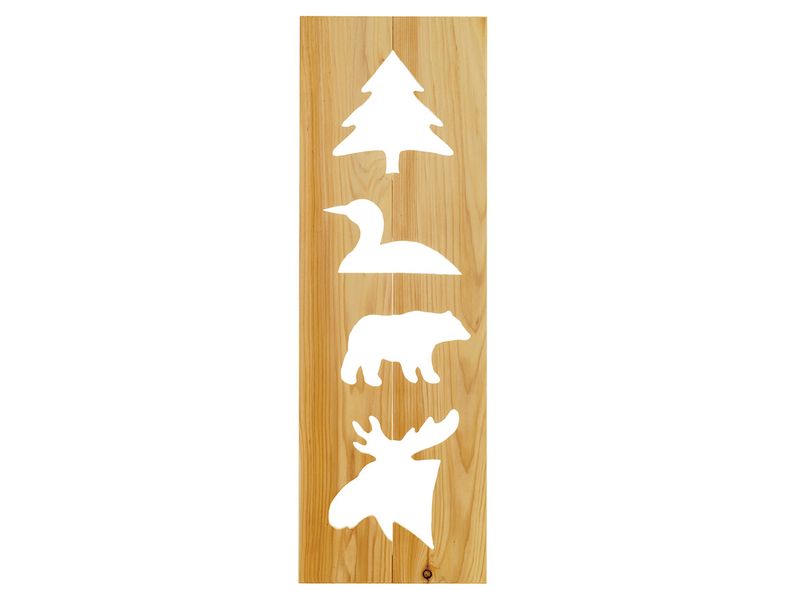 Cedar Cut-out Log Side Chair - Coffee - Bear 3