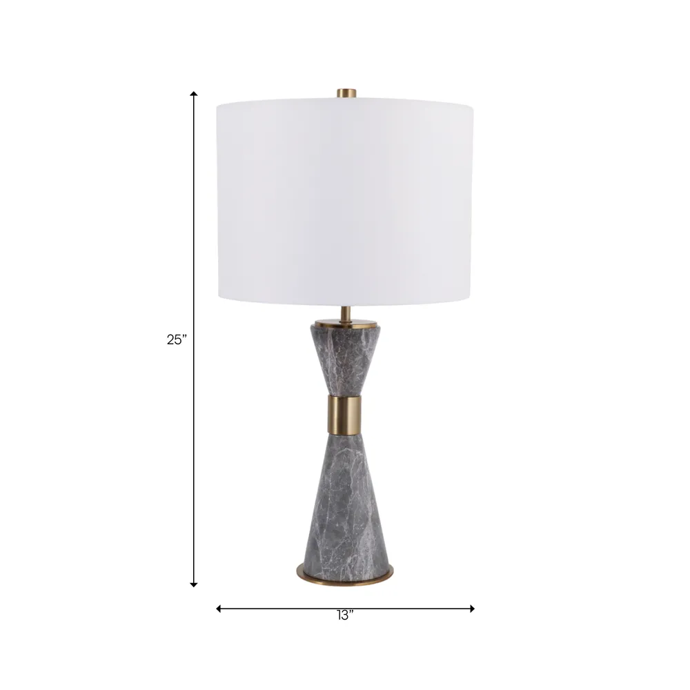 SAMSONGROVE GRAY LAMP 25 (IN)