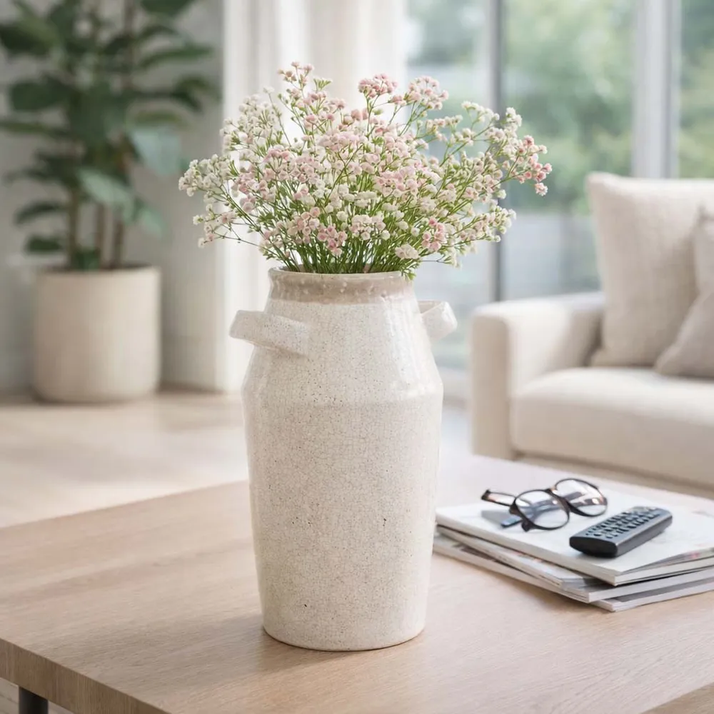 CLYDELAND GRAY VASE 14 (IN)