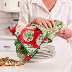 Scandi Ornaments Eco Kitchen Tea Towel 4