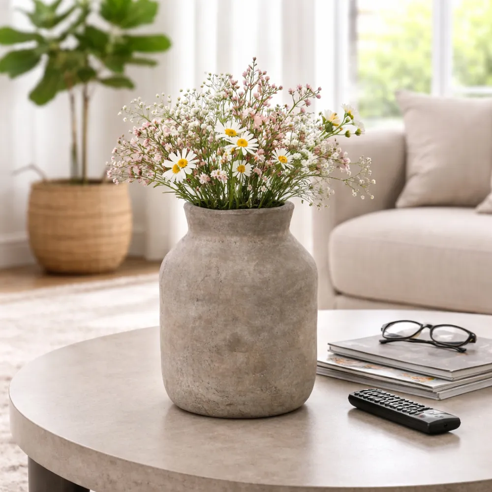 CHILTONLAKE GRAY VASE 12 (IN)
