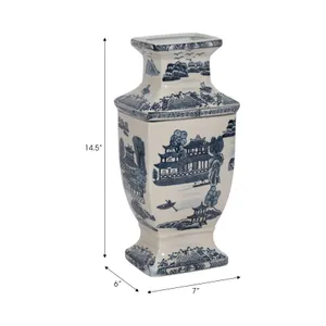 ELLENLAKE BLUE CHINOISERIE 15 (IN) 9