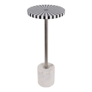 DAMIENBURN WHITE TABLE 25 (IN) 3