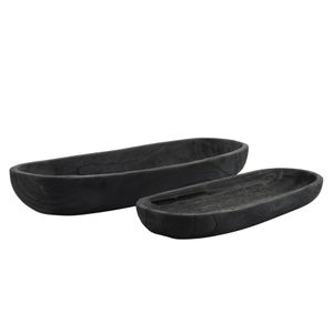 ELTONWIND SET OF 2 BLACK BOWLS 4 (IN) 1