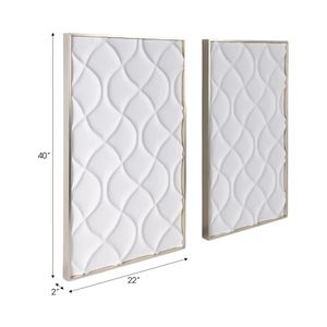 HAWLEYHAM SET OF 2 WHITE ART 40 (IN) 8