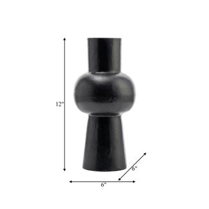 HATTONDALE BLACK VASE 12 (IN) 8