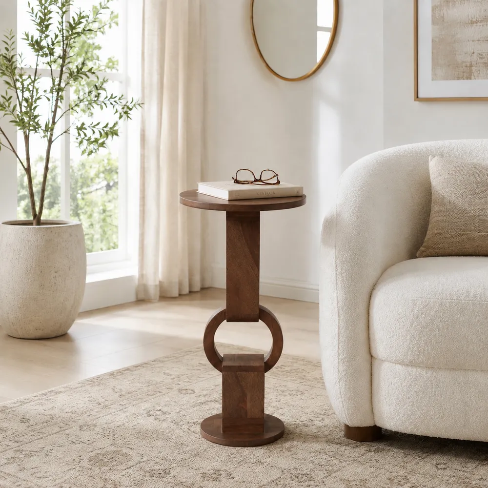 JASPERTON BROWN ACCENT TABLE 24 (IN)