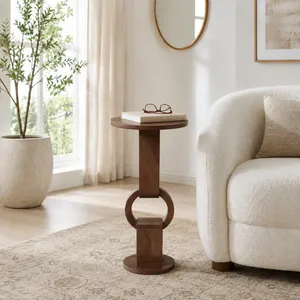JASPERTON BROWN ACCENT TABLE 24 (IN) 2