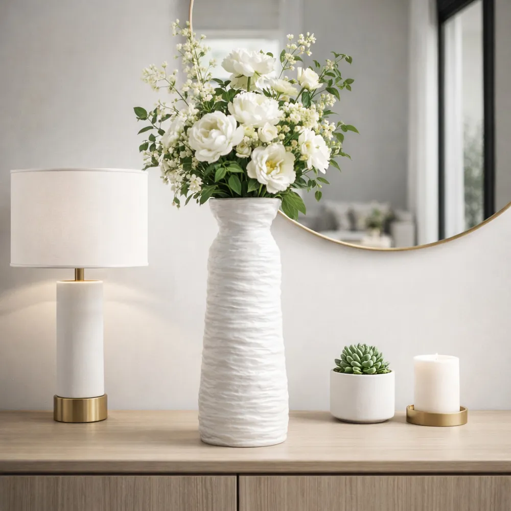 WILSONOAK IVORY VASE 19 (IN)