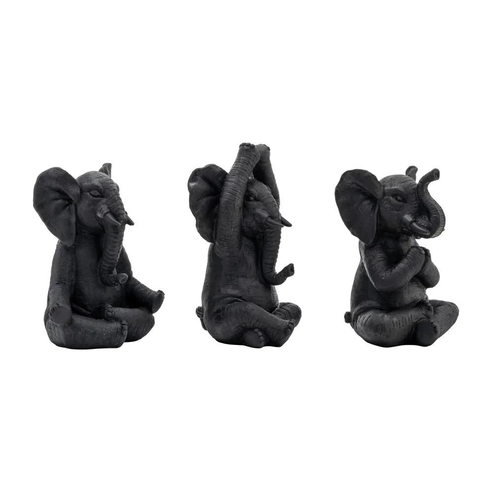 YATESWORTH SET OF 3 BLACK DECOR 8 (IN)