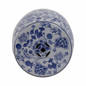 PEYTONWELL BLUE GARDEN STOOL 18 (IN) 8