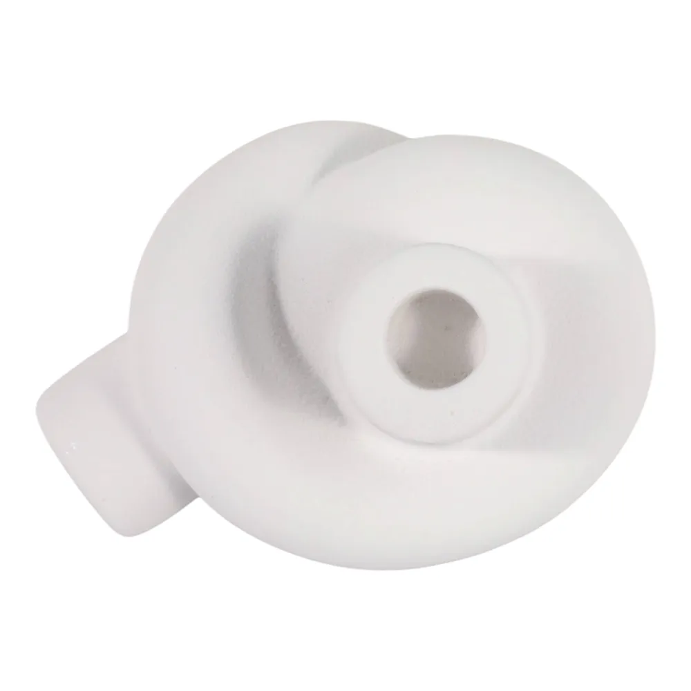DUNCANCROSS WHITE CANDLE HOLDER 4 (IN)
