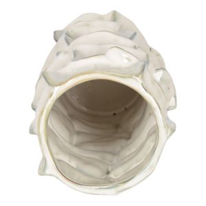 ELMSHAW WHITE VASE 13 (IN) 5