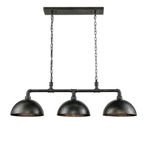 Mulvaney 49'' Wide 3-Light Linear Chandelier - Black 1