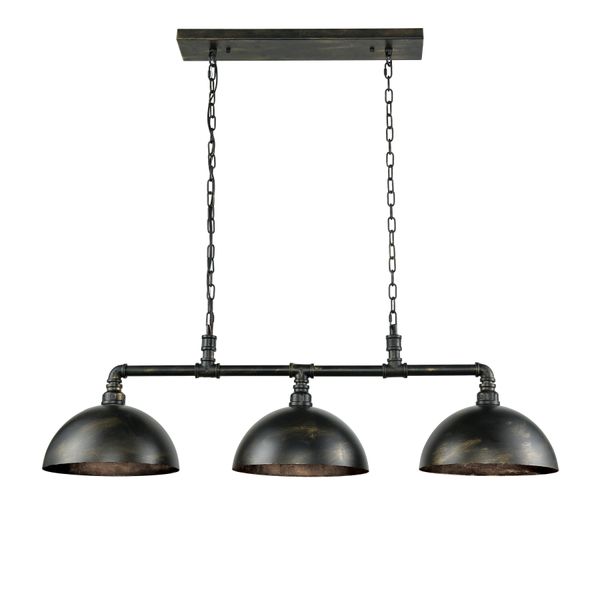 Mulvaney 49'' Wide 3-Light Linear Chandelier - Black