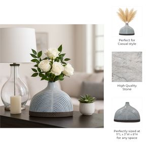 ELDERGROVE BLUE VASE 8 (IN) 10
