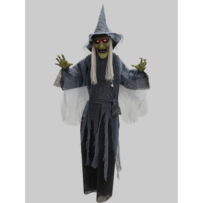 63" Hanging Animated Shaking Witch