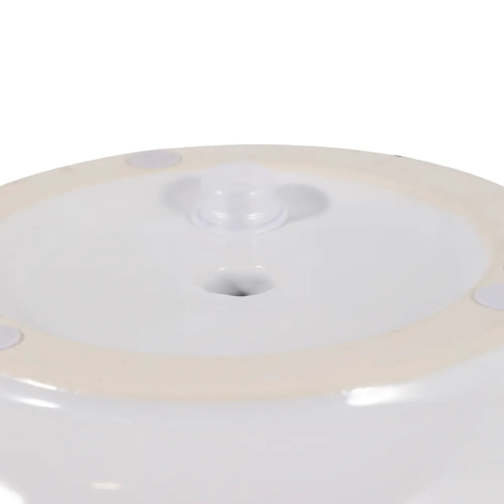 DRAPEROAK SET OF 2 WHITE PLANTER 7 (IN)