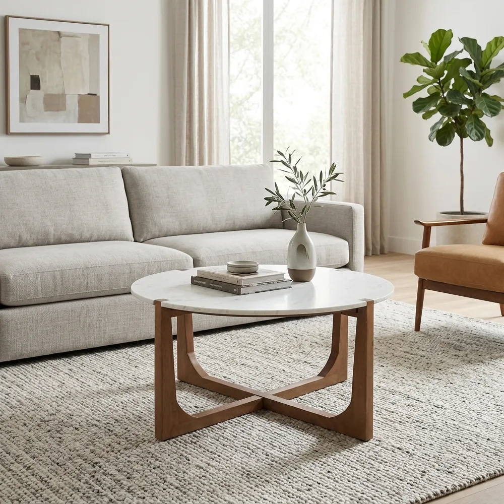 ENSLEYGATE TAN COFFEE TABLE 18 (IN)