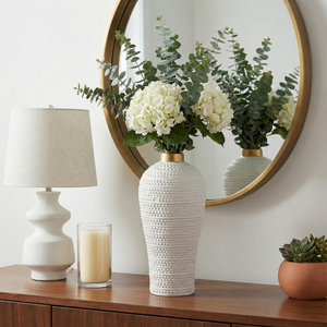 VERNONHOLM WHITE VASE 14 (IN) 2