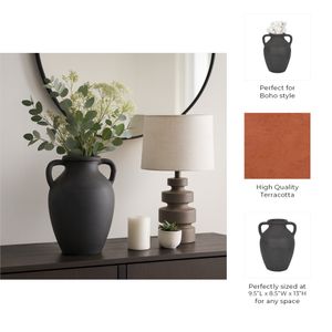 DRAKEWELL BLACK VASE 13 (IN) 10