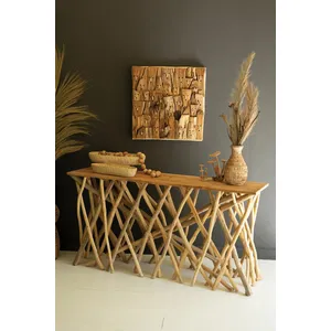 Repurposed Teakwood Branches Console Table 1
