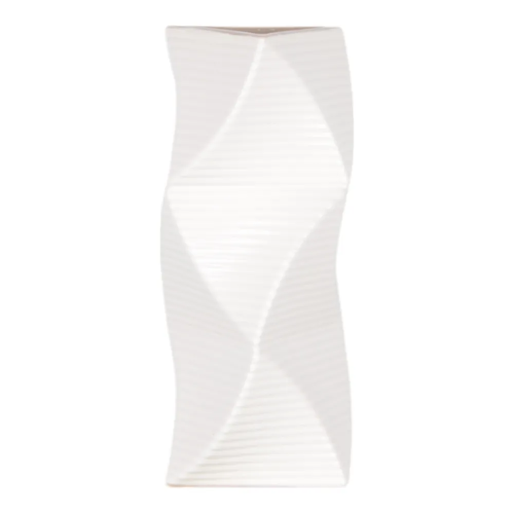 CASEYWAY WHITE VASE 12 (IN)