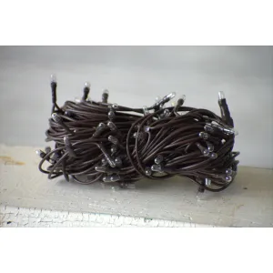 140 Bulb Primitive RICE String Light 26ft Brown Cord 8 Function Fuse Box 3
