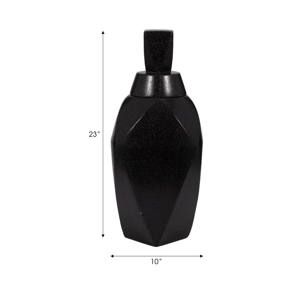 HALTONWORTH BLACK VASE 23 (IN)