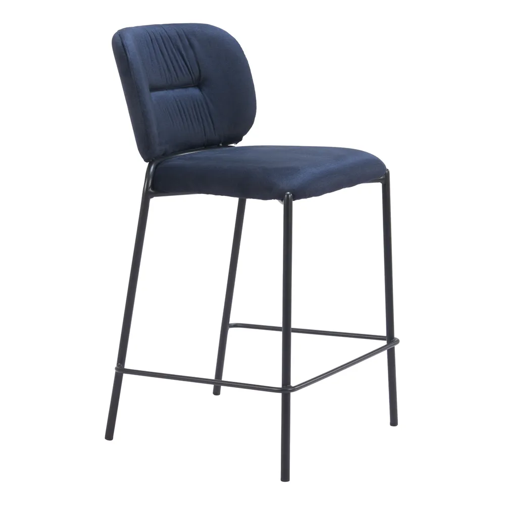 Plat Counter Stool Blue