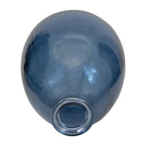 SUTTONWORTH BLUE GLASS VASE 15 (IN) 6