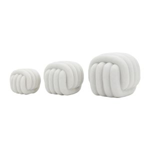 BARNETRIDGE SET OF 3 WHITE DECOR 5 (IN) 4