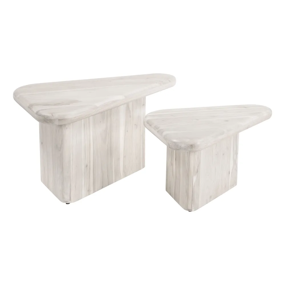 Navidic Coffee Table Set Whitewashed