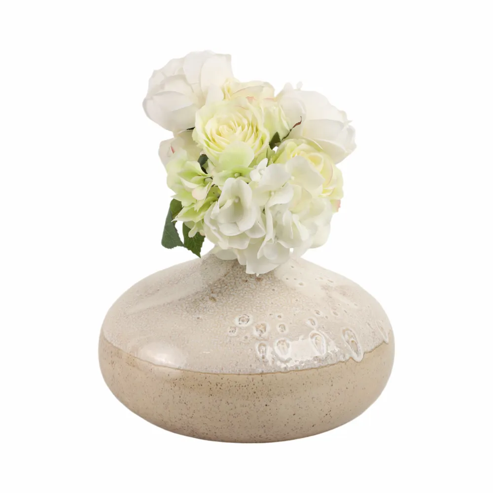 EMMETOAK CREAM VASE 9 (IN)