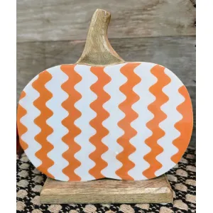 Zig Zag Pumpkin 8x8in 1