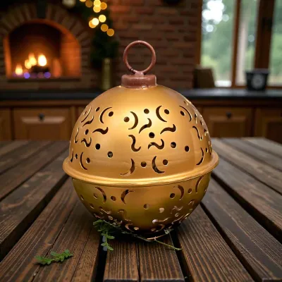 Gold LED Bell 6x7.75in