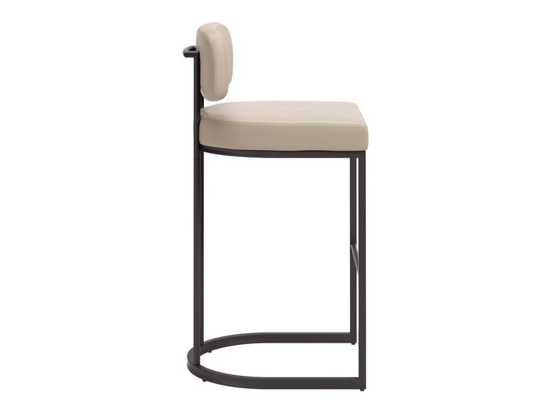 Velar Barstool Beige & Gray 3