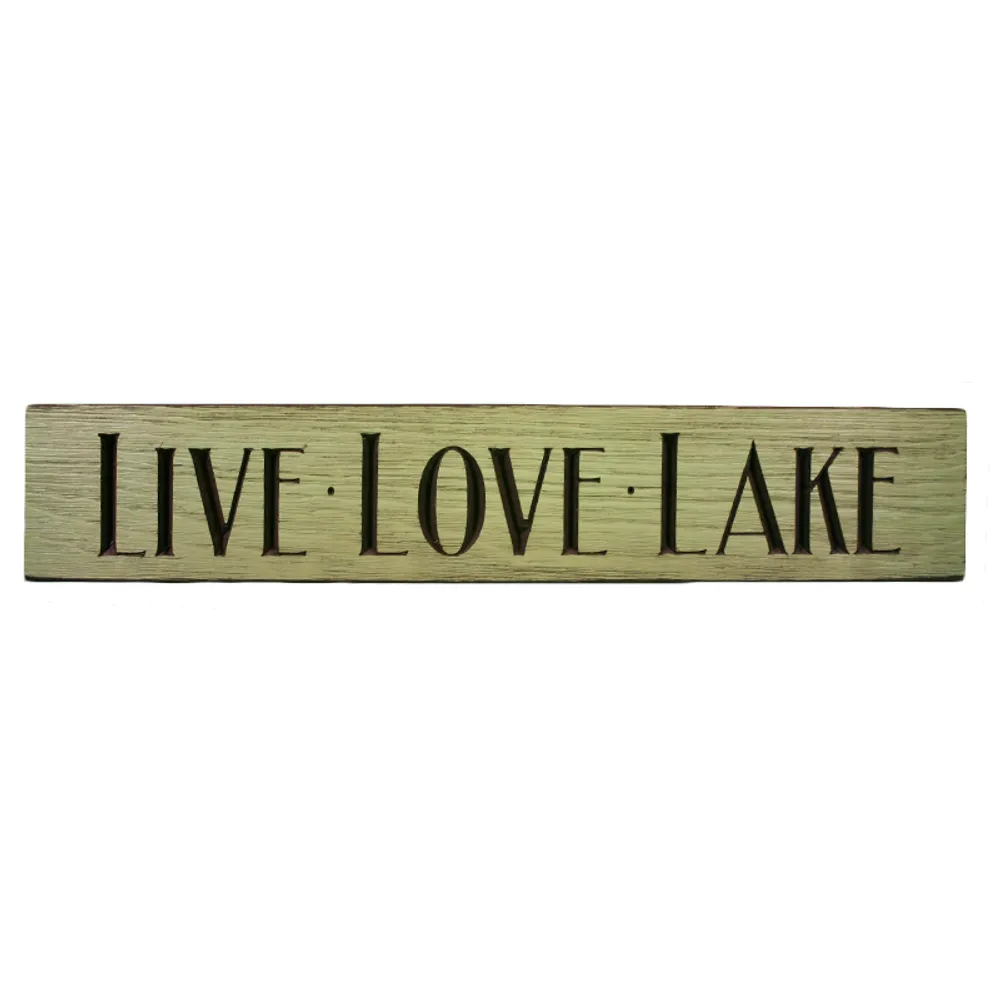 24" USA LIVE*LOVE*LAKE ROUTED BARNWOOD S