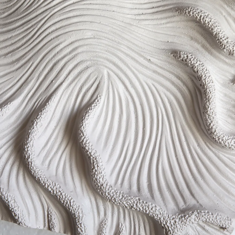 DENVERTON SET OF 8 WHITE WALL SCULPTURES 14 (IN)