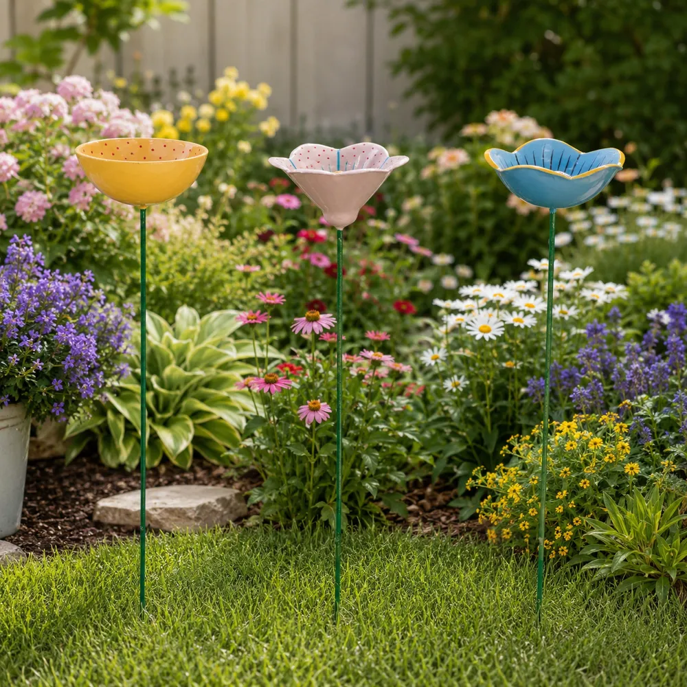 FORDGATE SET OF 3 BLUE GARDEN ACCESSORIES 24 (IN)