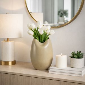 GAIGEMORE BROWN VASE 13 (IN) 12