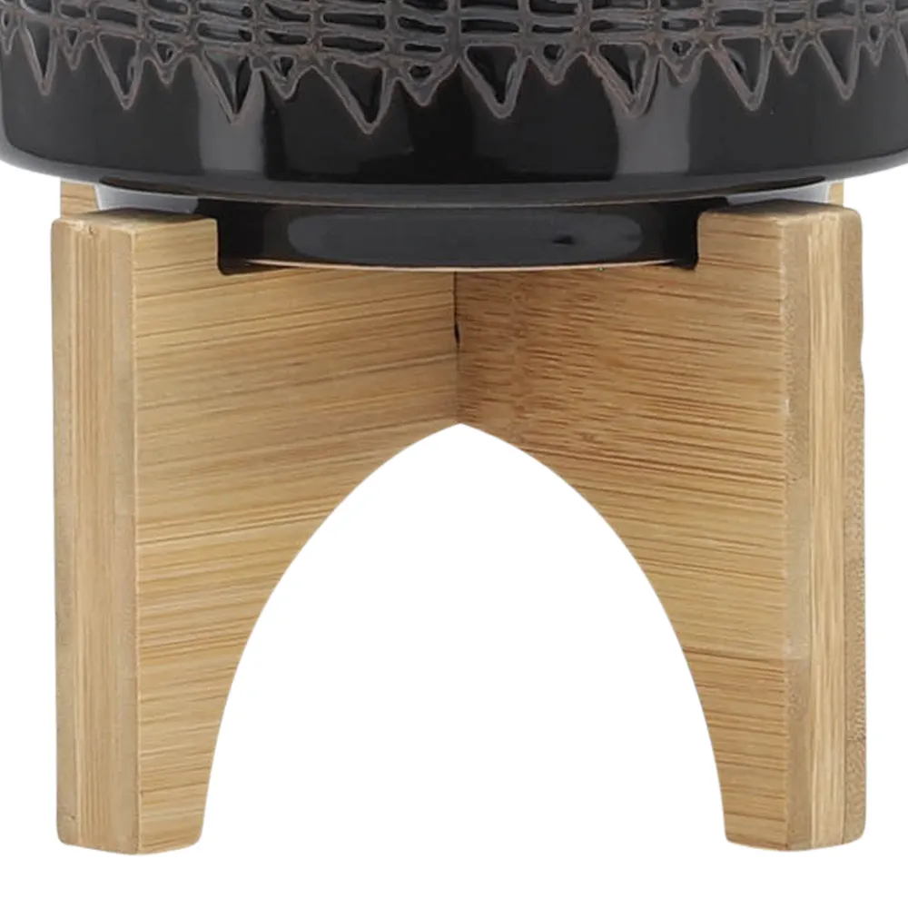 DREWSIDE BLACK PLANTER 6 (IN)
