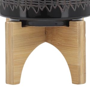 DREWSIDE BLACK PLANTER 6 (IN) 8