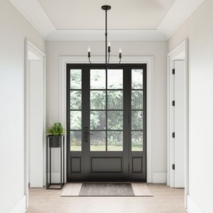 Newland 17'' Wide 3-Light Chandelier - Matte Black 6