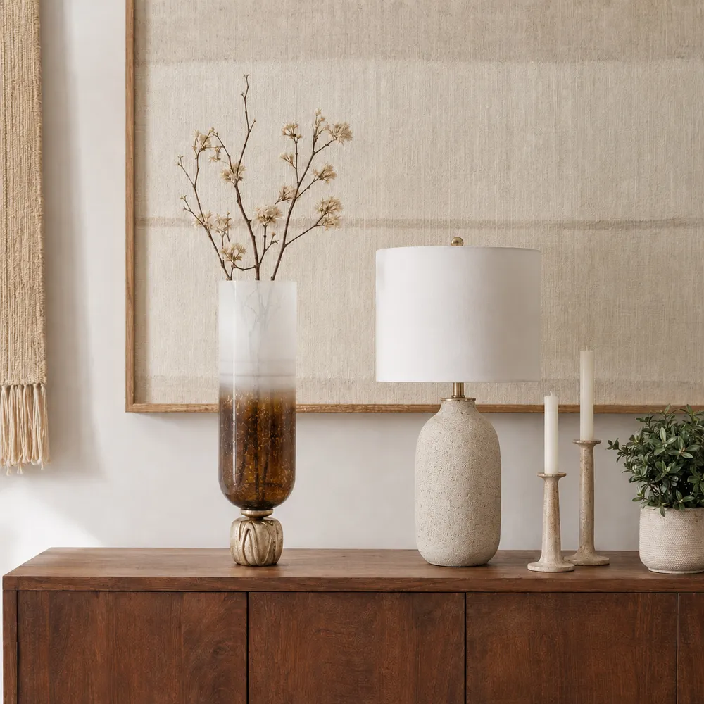 WALTONLEY IVORY CANDLE HOLDER 22 (IN)